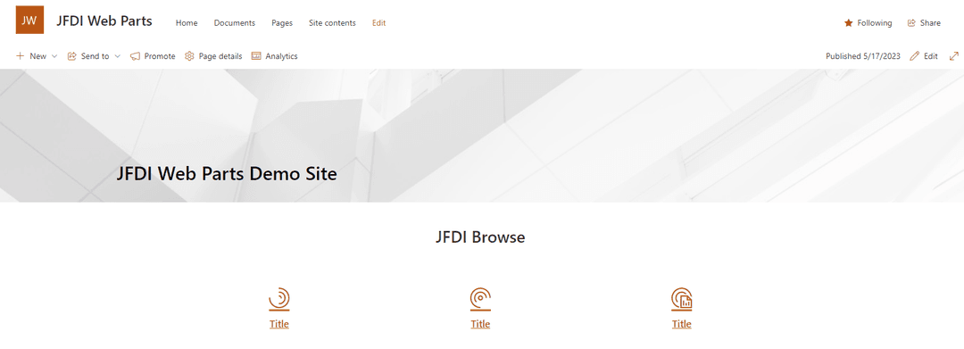 JFDI Browse for SharePoint Web Part Screenshot